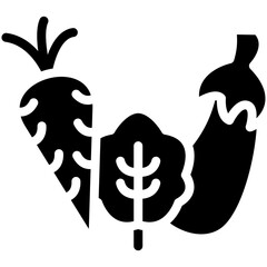 Vegetables vector icon illustration of Catering iconset.