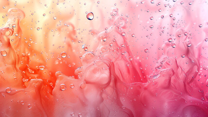 pink water drops background