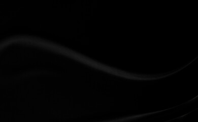 Black gray satin dark fabric texture luxurious shiny that is abstract silk cloth background with patterns soft waves blur beautiful.