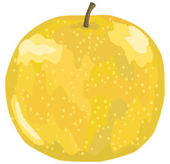 シンプルな梨のイラスト ベクター素材