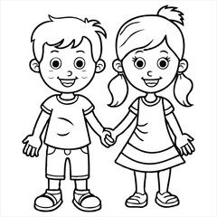 vector animal coloring book illustration