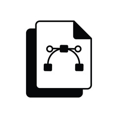 vector file glyph icon with white background vector stock illustration