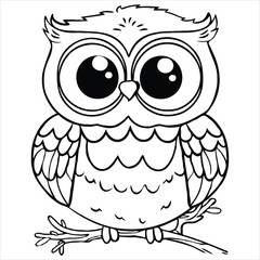 vector animal coloring book illustration