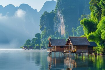 Naklejka premium Eco-tourism promotes sustainable travel and nature conservation for a better world.