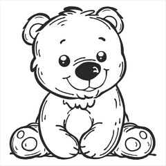 vector animal coloring book illustration