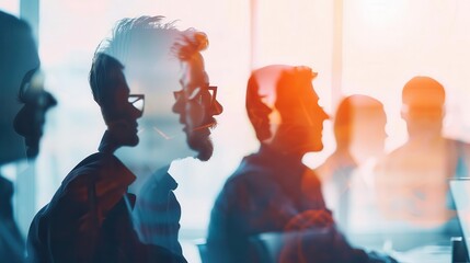 Diverse group of professionals in a meeting, actively listening and appreciating each others ideas, respect, recognition, empathy, collaborative atmosphere