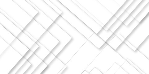 Abstract retro pattern seamless light white geometric square and line vector background. White and gray geometric square technology seamless white banner concept for business and presentation purpose