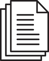 Stack of Documents Line Icon
