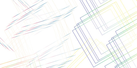 Abstract Multicolor Stripes background design with layers of Geometric shapes with digital connection of lines vector futuristic digital landscape with lines Futuristic geometric shape realistic lines