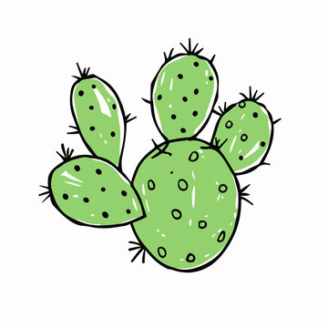 recommend clip art: Cartoon Cactus Illustration