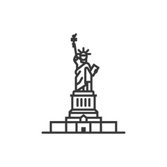 american minimalist line art icon logo symbol black color only