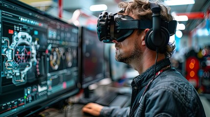 Virtual reality simulations powered by AI, offering immersive training environments for various industries