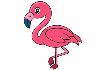 Flamingo Vector Art Illustration
