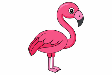 Flamingo Vector Art Illustration