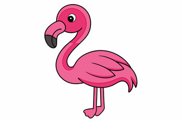Flamingo Vector Art Illustration