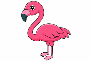 Flamingo Vector Art Illustration