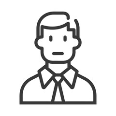 Obraz premium business minimalist line art icon logo symbol black color only