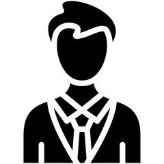 Business Man vector icon illustration of Achievements iconset.