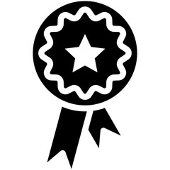 Badge vector icon illustration of Achievements iconset.