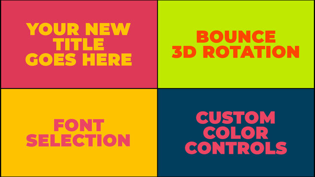 Bounce 3D Rotation Text Effect