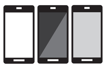 Mobile phone vector design. Mobile design on white background.