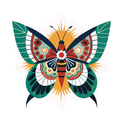 Fototapeta premium Beautiful wings, fluttering in air.