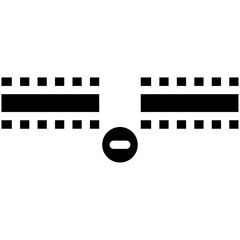 Montage vector icon illustration of Filmmaking iconset.