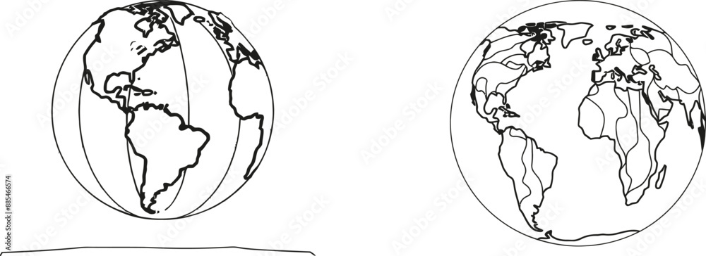 Poster an all-in-one style world. a modern minimalist style world.