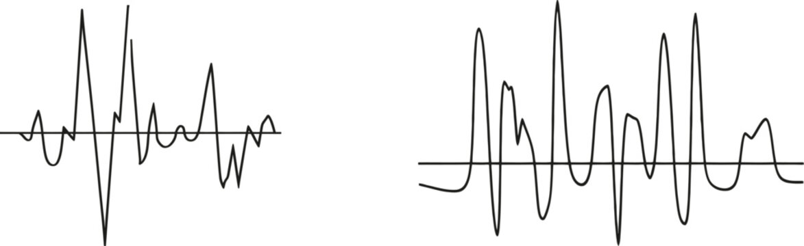 Cardiogram continuous one line design isolated on white