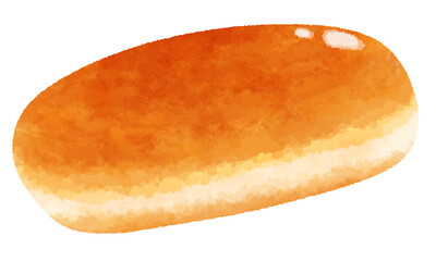 アメリカのパンのイラスト　Hot Dog Buns（ホットドッグバンズ）
