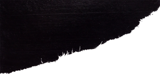 Black ripped paper torn edges strips isolated on white background