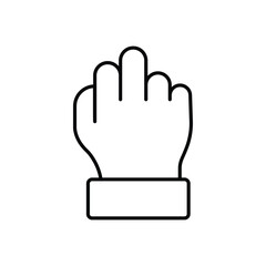 hand tool line icon with white background vector stock illustration