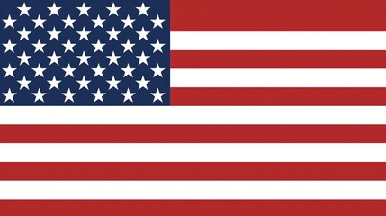 American Flag with Red, White, and Blue Stripes, Celebrating National Unity and Independence Day