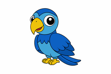 Cute Macaw Vector Illustration