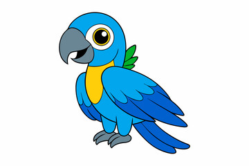 Cute Macaw Vector Illustration