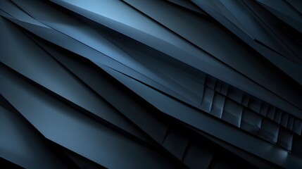 Obraz premium Sharp Abstract Dark Layers with Blue Tint