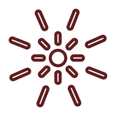 Flare Vector Line Maroon Icon Design