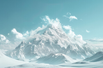 Obraz premium snow and mountain winter holiday