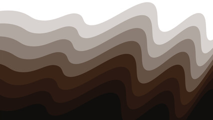 Brown paper cut abstract background vector image