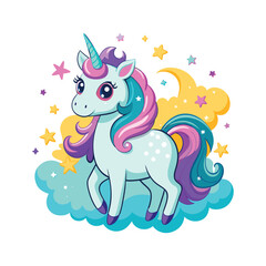 magical unicorn vector