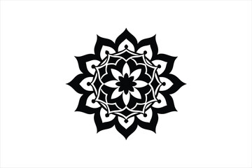  Abstract circular pattern design mandala style vector art illustration