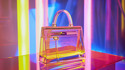 A sleek, modern bag icon stands out with its clean lines and minimalistic design, symbolizing convenience and style. The icon captures the essence of a versatile accessory, from everyday totes.