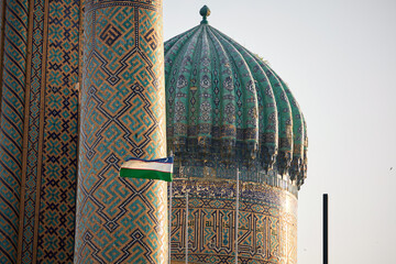 Registan Square in Samarkand, Uzbekistan. 