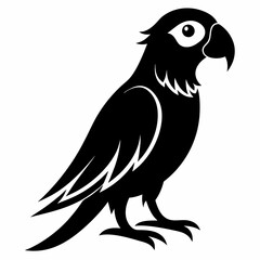 Parrot Black silhouette