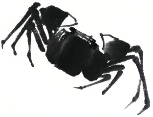 수묵담채화 게