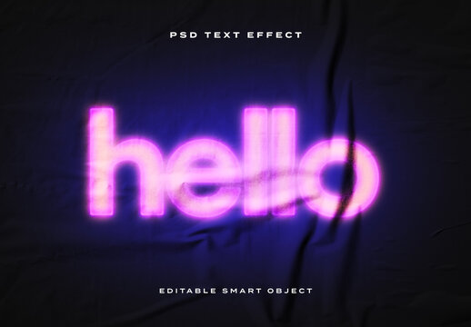 Neon Grunge Text Effect
