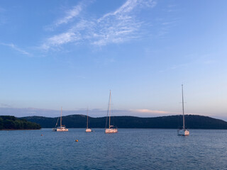 Fototapeta premium yachts in the bay