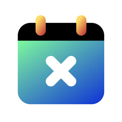 Obraz premium Editable vector delete calendar event icon. Part of a big icon set family. Perfect for web and app interfaces, presentations, infographics, etc