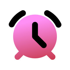 Editable vector alarm clock icon. Part of a big icon set family. Perfect for web and app interfaces, presentations, infographics, etc