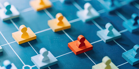 Efficient Rule: A close-up shot of a tidy organizational chart, with clearly delineated power structures and roles.